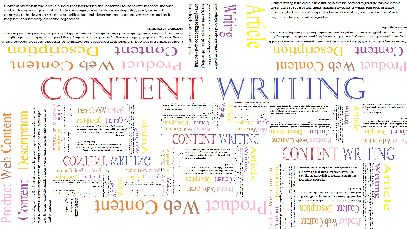 Generating incomes from content writing